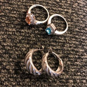 Earrings and rings... ADD TO A BUNDLE!!  SOLD !!!